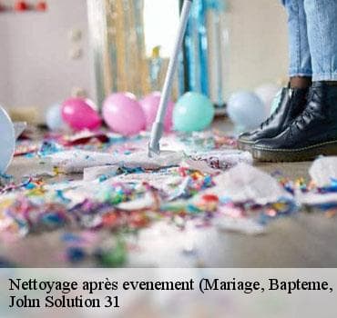Nettoyage après événement - John Solution 31